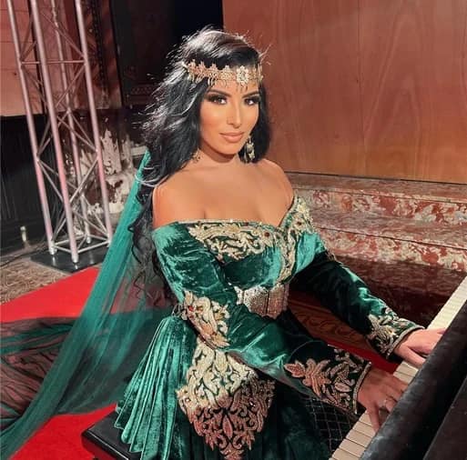 Caftan Evening Dress Hunter Green Mermaid Prom Dresses Off The Shoulder Velvet Long Sleeve Evening Formal Party Dress