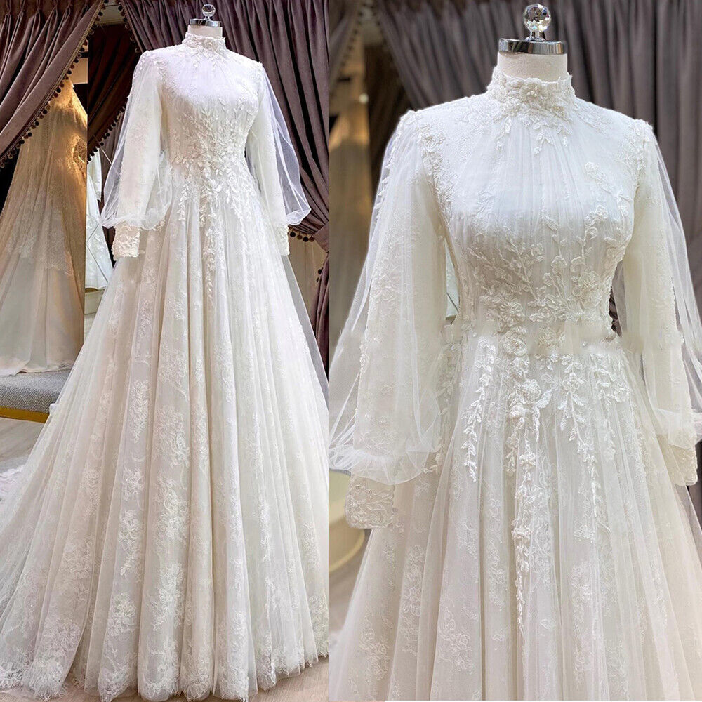 Elegant Bridal Gowns A-Line Tulle Appliques Wedding Dresses for Bride Vestidos De Novia